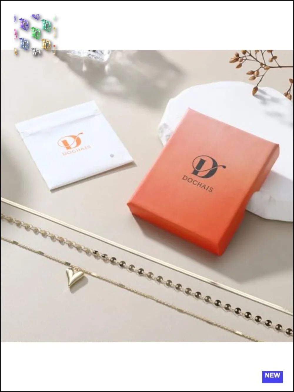 14k Gold-Plated Layered Necklace Set Dainty Choker Pendant Stack